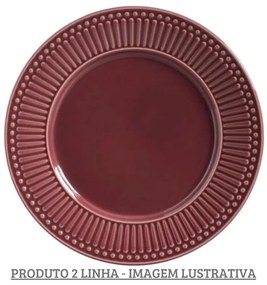 Prato Raso 26,5Cm Roma Rosa Cassis - Porto Brasil 2° Linha