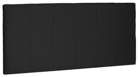 Cabeceira Painel Arizona Para Cama Box Solteiro 90 cm Suede Preto - D'Rossi