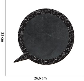 Quadro Lousa Decorativo "Balão de Fala"23x26,6 cm - D'Rossi