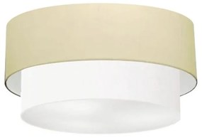 Plafon Duplo Cilíndrico Vivare Md-3017 Cúpula em Tecido 50x40cm - Bivolt