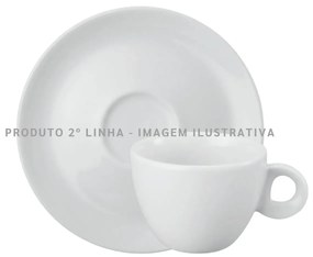 Xicara Chá Com Pires 2ª Linha 160Ml Porcelana Schmidt - Mod. Sofia