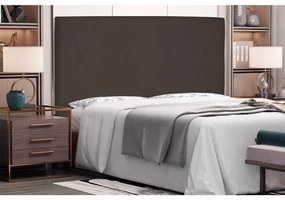 Cabeceira Aquilla Para Cama Box King 195 cm Suede - D'Rossi - Café