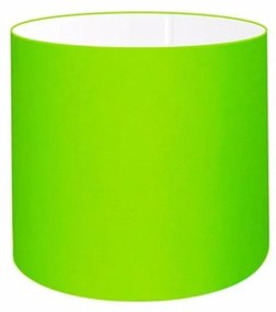 Cúpula abajur e luminária cilíndrica vivare cp-8005 Ø18x18cm - bocal europeu - Verde-Limão