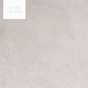 Poltrona Decorativa Mirella Giratória Evo Veludo Bege G15 - Gran Belo