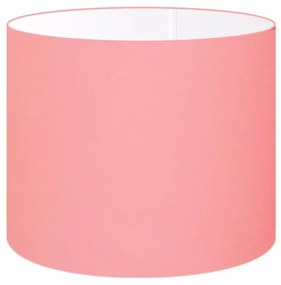 Cúpula abajur e luminária cilíndrica vivare cp-8018 Ø40x25cm - bocal europeu - Rosa-Tela