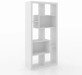 Estante Aberta Escritório Sala de Estar Home Ofice E1712 MDP Branco G69 - Gran Belo