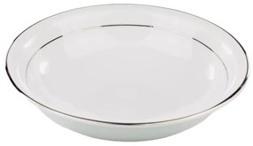 Saladeira 24Cm Porcelana Schmidt - Dec. Renda Branca 0163