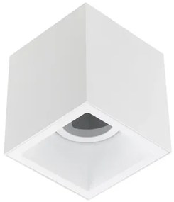 Plafon Sobrepor Aluminio 12Cm Square - BRANCO