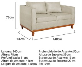 Kit Sofa 2 Lugares e Poltrona Europa Bouclé - ADJ Decor