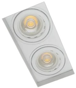 Plafon Embutir Aluminio Branco 28,1cm