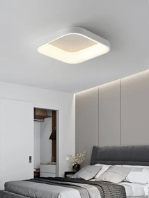 Plafons para quarto nordic minimalista moderno italiano redondo lâmpadas led sala de estar iluminação quarto criativo lâmpada do teto - A - Branco frio | Dia 30cm