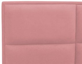 Cabeceira Painel Cama Box Solteiro 100cm Nina Suede Rosa - Sheep Estofados - Rosa