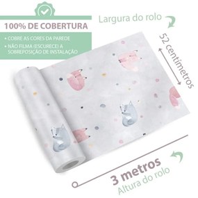 Papel Infantil Bichinhos Dcorando Quarto Menina