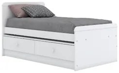 Berço 3 em 1 Mini Cama Certificado pelo Inmetro Aquarela Branco - Henn