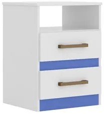 Mesa de Cabeceira Ares Flex M07 Branco/Rosa/Azul/Lilás - Mpozenato