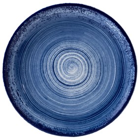 Prato Raso 27Cm Porcelana Schmidt - Dec. Esfera Azul 2413
