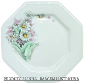 Prato Raso 28Cm Porcelana Schmidt - Dec. E650 2° Linha