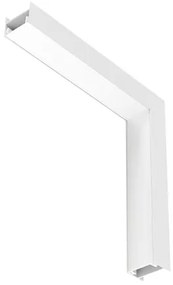 Juncao Vertical Sobrepor L Teto E Parede Aluminio Branco Simple Way