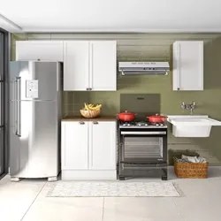 Armário de Cozinha Modulado 4 Peças Com Tampo CJ11 Duna P09 Branco - M