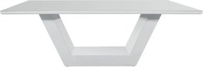 Mesa de Jantar Lilie com Vidro 180x100 cm Branco Fosco - Wood Prime DS 41227