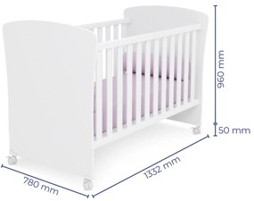 Berço Mini Cama Tati Brilhar Q01 - ADJ Decor