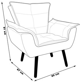 Kit 2 Poltronas Decorativas Pés Palito Charger Suede Verde G19 - Gran Belo