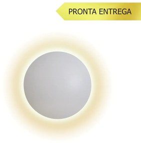 Arandela Eclipse Curvo 2Xg9 Ø19X7Cm | Usina 239/20 (BT - Branco Texturizado)