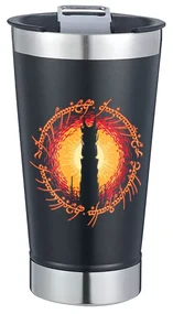 Copo Térmico Mordor Ring - Senhos dos Anéis Com Tampa e Abridor Chopp