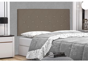 Cabeceira Painel Tânia Para Cama Box Casal 140 cm Suede - D'Rossi - Caramelo