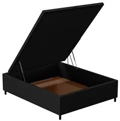 Base para Cama Box Baú Casal 138x188cm Hit I02 Corano Preto - Mpozenat