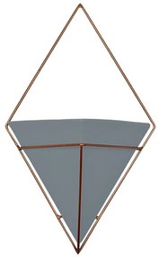 Vaso de Parede Pirâmide Cinza - NT 44940