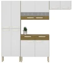Cozinha Compacta Com Balcão 221cm Vivian Freijó/Supremo Z06 - Mpozenat