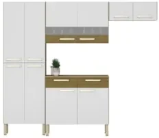 Cozinha Compacta Com Balcão 221cm Vivian Freijó/Supremo Z06 - Mpozenat