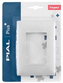Placa 4x2 Para 3 Modulos Plastico Perola Pial Plus+