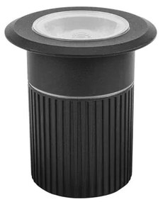 Embutido Solo Led Aluminio Preto 10w 3000k Ip67 Focco