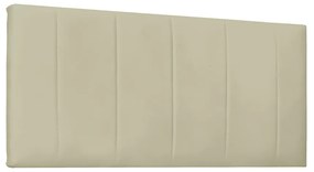 Cabeceira Painel Arizona Para Cama Box Solteiro 90 cm Corino - D'Rossi - Bege