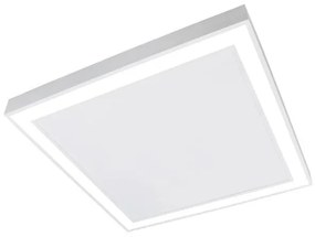 Plafon Led Sobrepor Quadrado 33,6W 3000K Fit - BRANCO