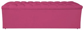 Calçadeira Estofada Liverpool 140 cm Casal Corano Pink - ADJ Decor