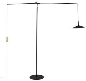 Luminaria De Piso Led Metal Preto 7w 3000k Equilibrio
