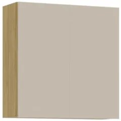 Armário de Cozinha Aéreo 2 Portas 80cm Minsk Freijó/Soft Z06 - Mpozena