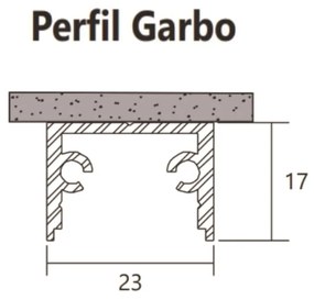 Junção Teto/parede Perfil Sobrepor Para Fita Led Garbo 10X10Cm | Usina... (PT - Preto Texturizado)
