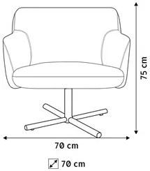 Kit 2 Poltronas Decorativas Base Giratória Xis Jade Corano C-05 Linho