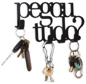 Porta Chaves com Ganchos Pegou Tudo