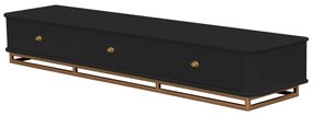 Rack Curve G - Preto c/ Detalhes Dourado Soleil  Kleiner