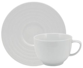 Xicara Chá Com Pires 200Ml Porcelana Schmidt - Mod. Arcos 240