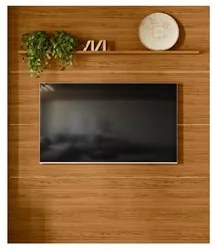Painel para TV 75 Polegadas 208cm Piso ao Teto André M01 Naturale - Mp