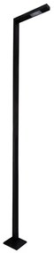 Poste Led Vidro Aluminio Preto 34,7w 3000k Ip65 Orion