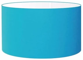 Cúpula Abajur Cilíndrica Cp-7024 Ø50x25cm Azul Turquesa