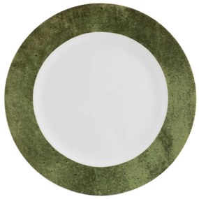 Prato Raso 27Cm Porcelana Schmidt - Dec. Cromo Verde 2449