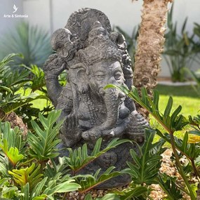 Estátua Ganesh em Cimento 60cm | Bali